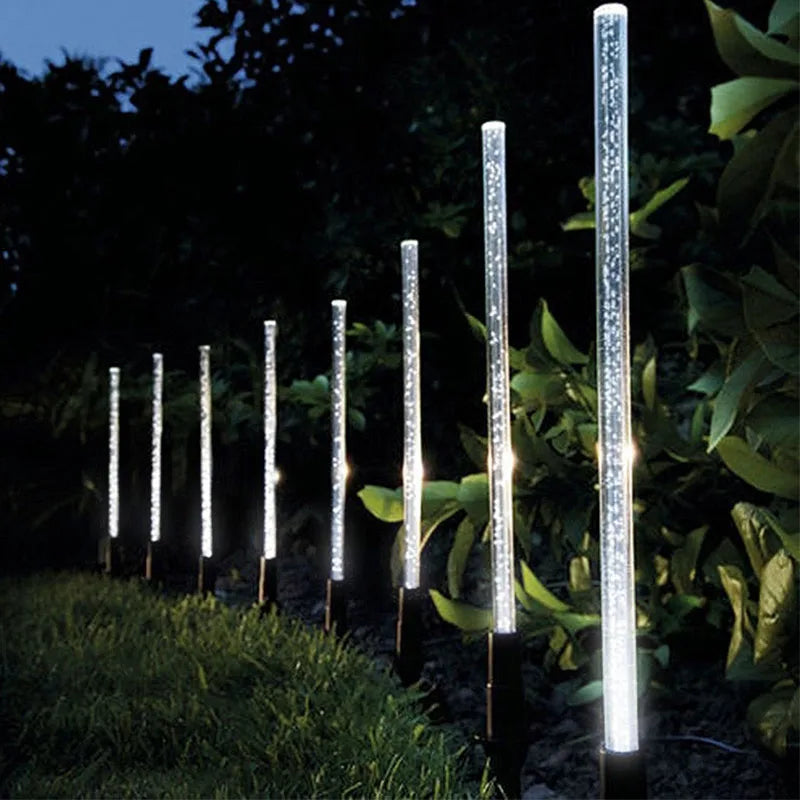 🌟 AMARYLLIS Éclairage solaire pour allée de jardin – Tubes lumineux solaires décoratifs IP65