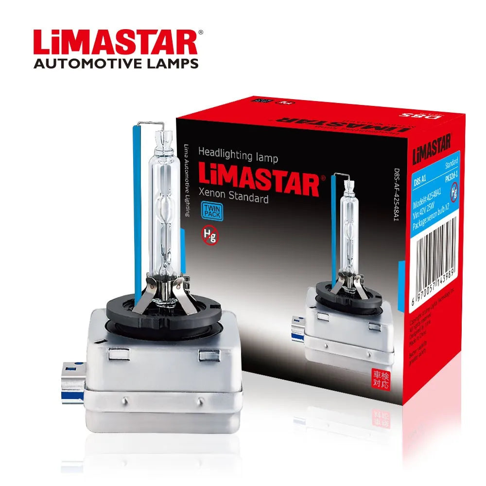 Ampoule xénon HID Limastar D4S 35 W 6000 K – Ampoule de remplacement pour phare d'origine