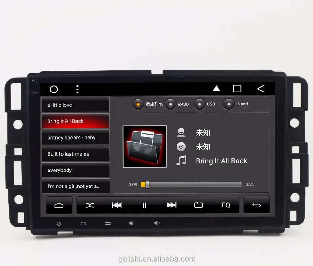 Gerllish 9” Android Multimedia Radio voor Lexus IS (2006–2012) – GPS – CarPlay (Optioneel)