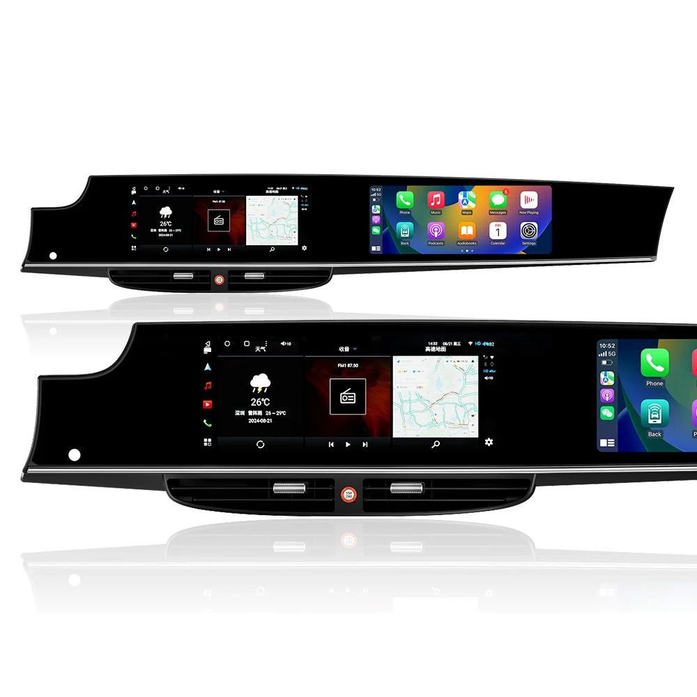 Porsche Panamera 970 Double Écran Tactile Android de 12,3" avec Navigation – CarPlay sans Fil & Android Auto (2010-2016)