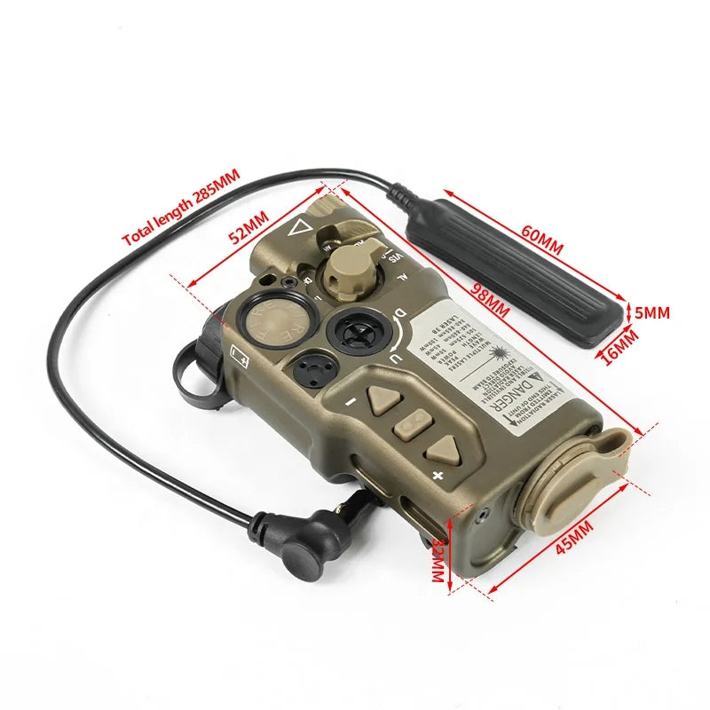 Raid-X Tactische Red & IR Laser Sight – 20mm Rail – Aluminium – Model FL03050