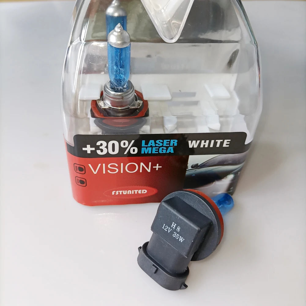 Ampoule halogène H8 12 V 35 W blanc chaud – Ampoule universelle pour voiture – UNIMOTOR