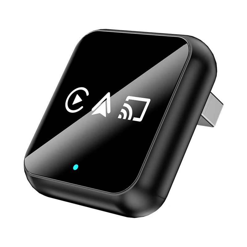 Boîtier CarPlay 3-en-1 QIANYAO – CarPlay et Android Auto sans fil – Plug & Play