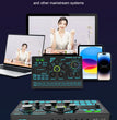 Carte son pour streaming en direct avec effets – Table de mixage audio USB pour podcasts et streaming