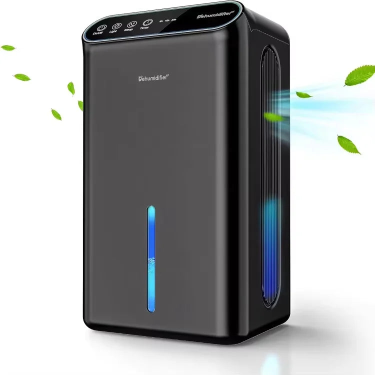Déshumidificateur 2.5L – Déshumidificateur Électrique Puissant pour Salle de Bain, Chambre & Camping-car