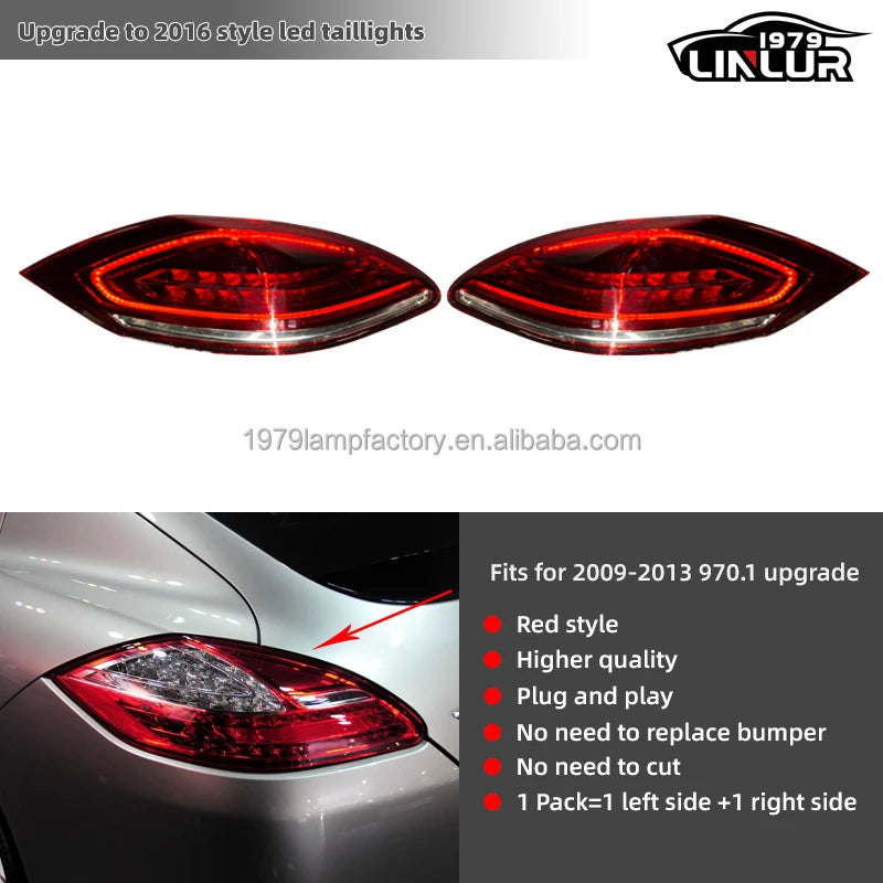 Feux arrière LED Porsche Panamera 970 – Modèle 2016 (2009–2013)