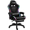 Chaise de Gaming RVB avec LED et Haut-parleurs – Fauteuil Gamer Ergonomique avec Massage et Dossier Réglable