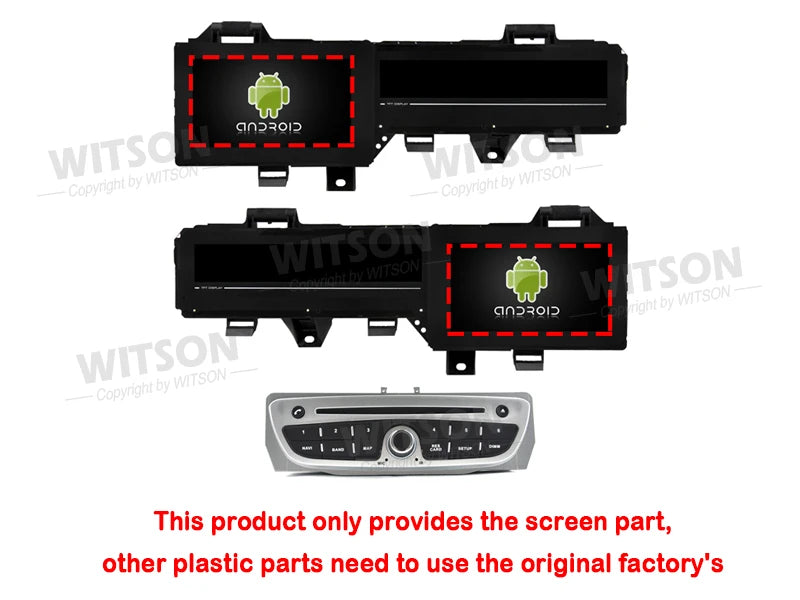 WITSON 7-Zoll-Android-14-Autoradio mit CarPlay für Renault Scenic 3 / Grand Scenic III (2009–2016)