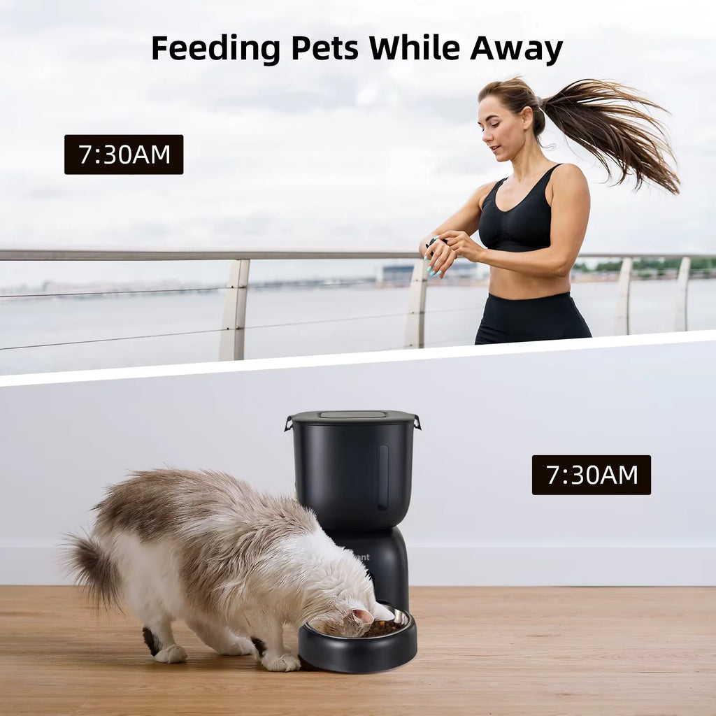 Automatischer Futterautomat 3L für Hunde & Katzen – Smarter Futterspender mit Timer und Sprachaufnahme