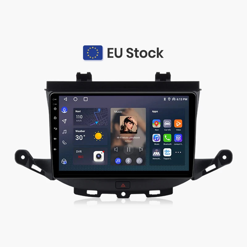 Junsun V1 Draadloze CarPlay & Android Auto Autoradio – Opel Astra K (2015–2019) – Android 13 Navigatie