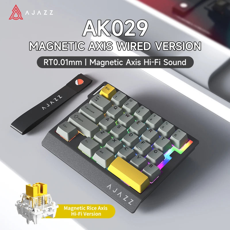Ajazz AK029 One-Handed Esports Keyboard – 8KHz Magnetic Gaming Keypad (29 Toetsen)