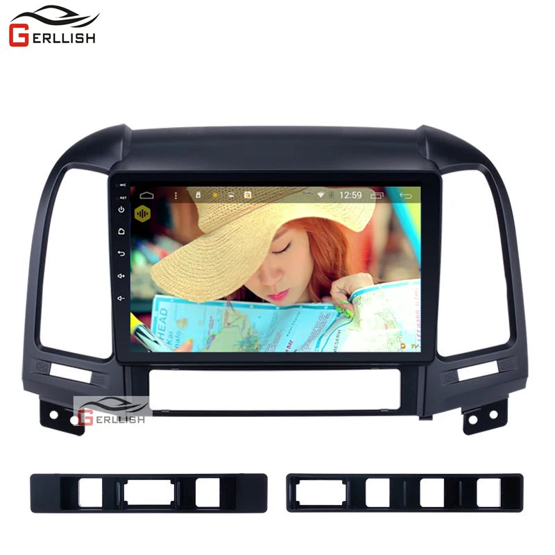 Gerllish Android Multimedia Radio voor Hyundai Santa Fe 2 (2006–2012) – GPS – 1280×720 HD