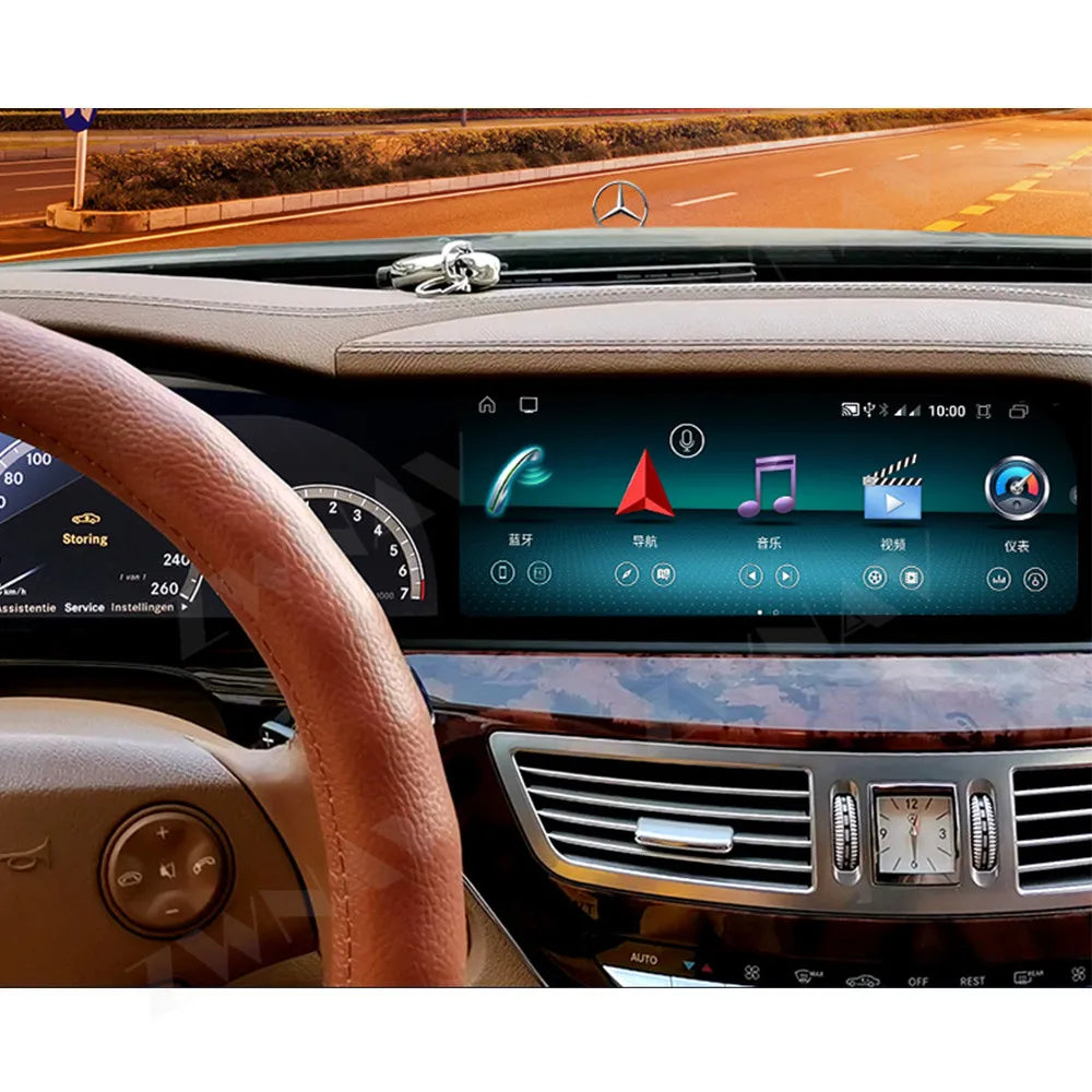 🚘 Autoradio ZWNAV 12,3” CarPlay pour Mercedes-Benz Classe S W221 – GPS, Android Auto & DSP Multimédia