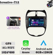 Android 2DIN Autoradio 7” met CarPlay & Android Auto voor Peugeot 206 (2000–2008)