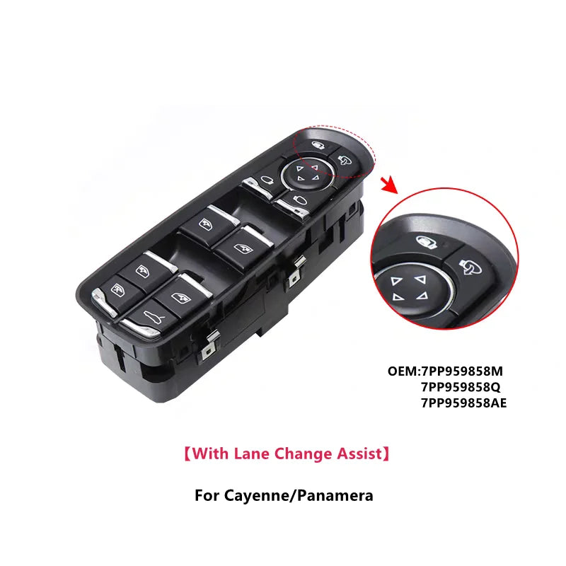 Interrupteur de lève-vitre Porsche (Power Window Switch) – Remplacement OEM pour Cayenne / Panamera / Macan