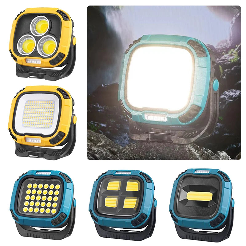 30W COB LED Oplaadbare Zaklamp 4000mAh – USB – Super Helder – Powerbank Functie