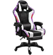 Chaise de Gaming RVB avec LED et Haut-parleurs – Fauteuil Gamer Ergonomique avec Massage et Dossier Réglable