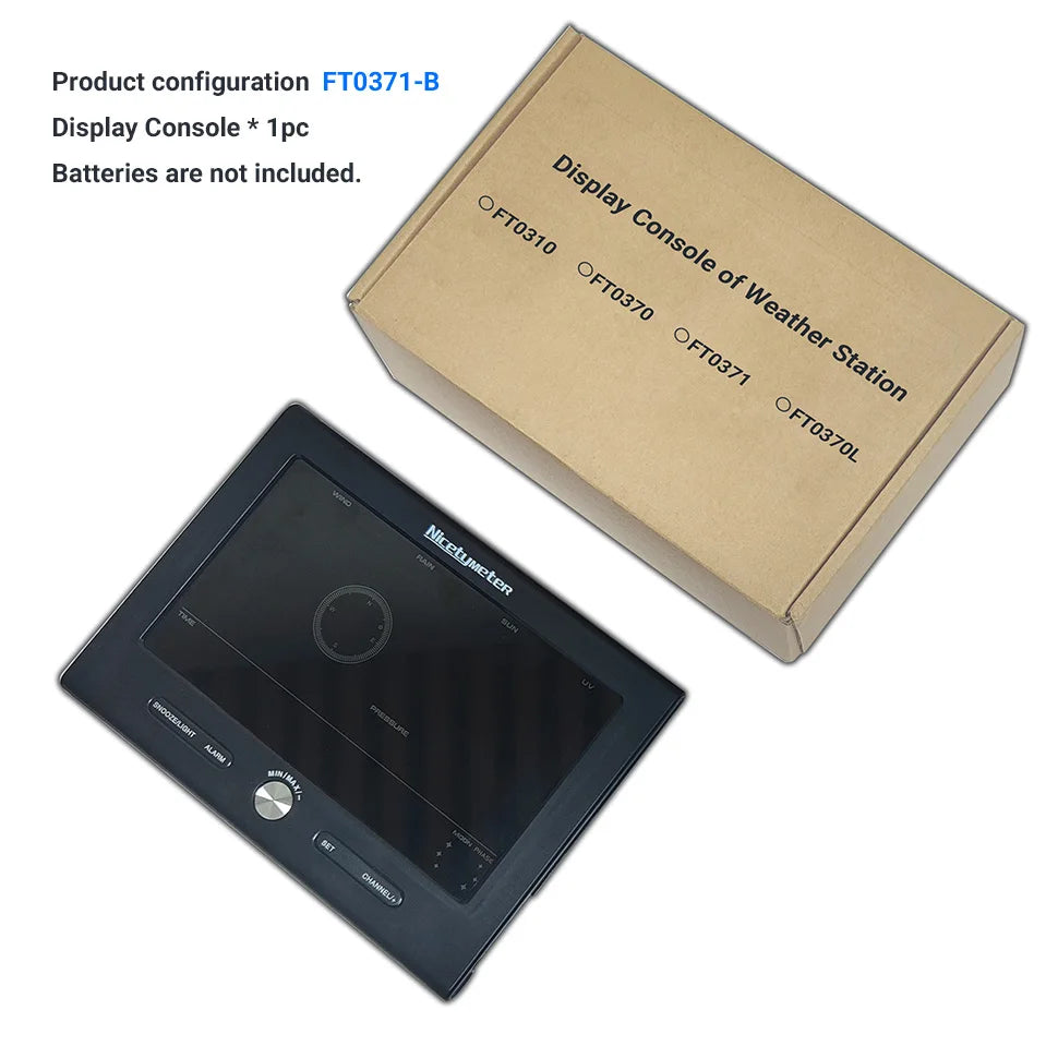 Nicety 0370L LoRa Smart WiFi Wetterstation – Professionelle Wetterstation mit 1500 m Reichweite