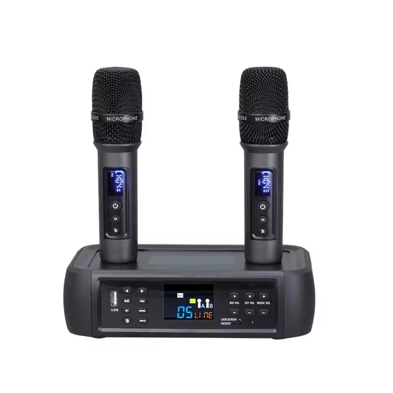 Professionelles DSP-Karaoke-Mikrofon mit Rückkopplungsunterdrückung und optischem Design – Drahtloses Kondensator-Handmikrofon