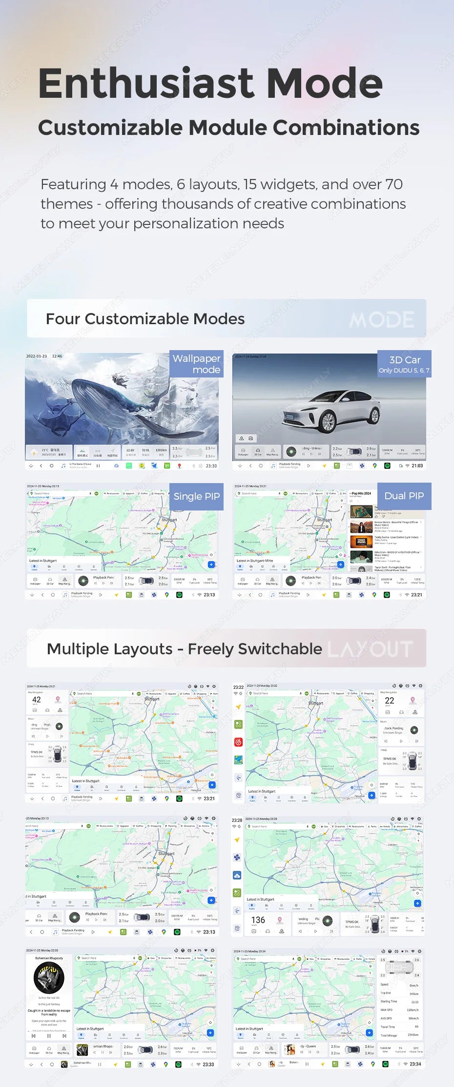 DUDUAUTO DUDU7 Android 13 Autoradio met GPS & CarPlay voor Renault Megane 2 (2002–2009)
