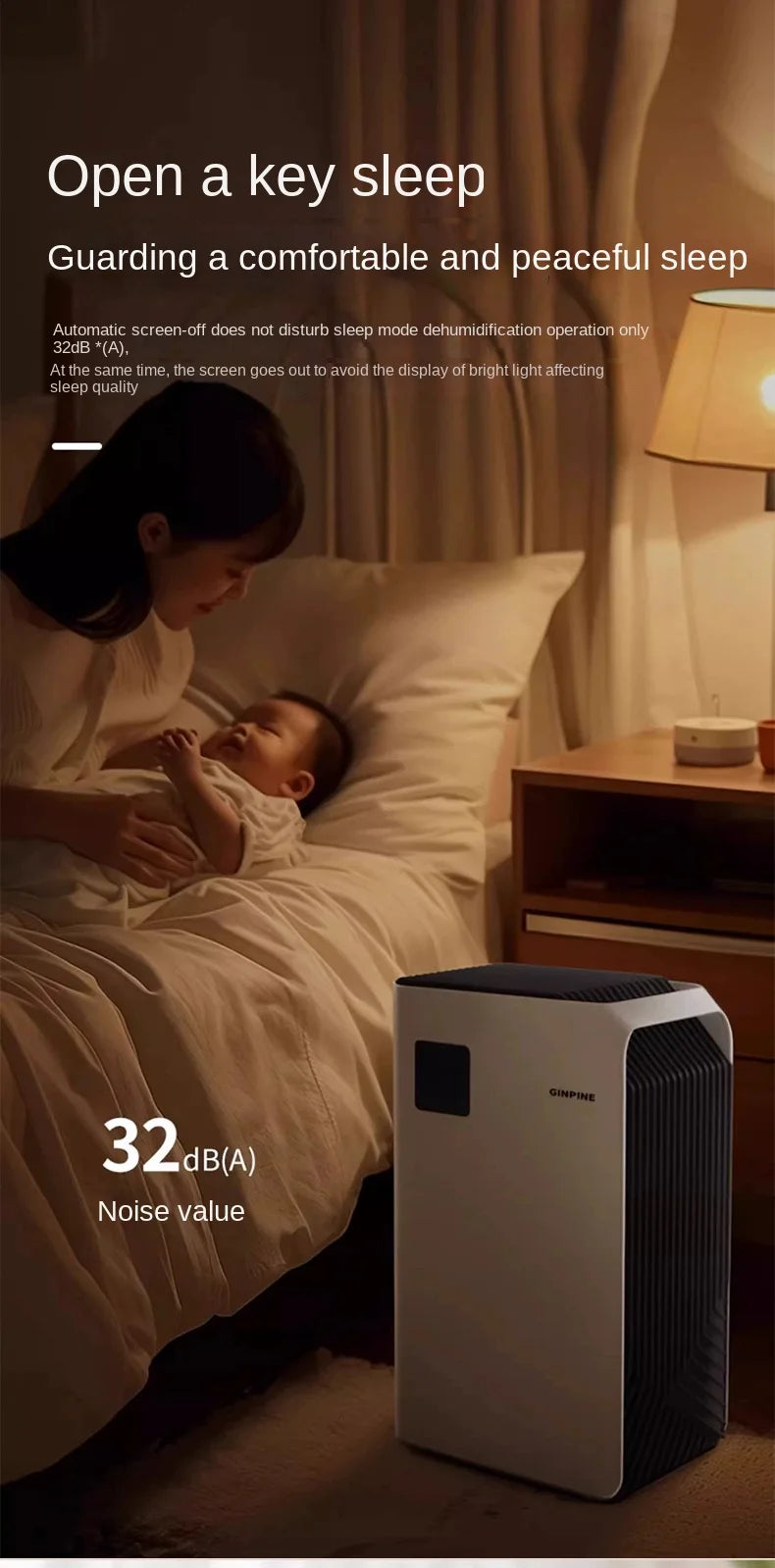 Luftentfeuchter 2.5L – Leistungsstarker Kompressor-Luftentfeuchter für Bad & Schlafzimmer (Leise & Smart)