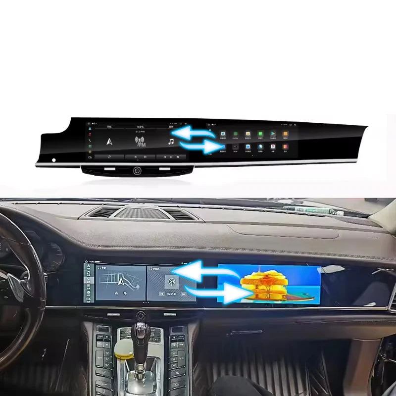 Porsche Panamera 970 Dual 12.3” Android 13 Navigatie – CarPlay & Multimedia Systeem (2010–2016)