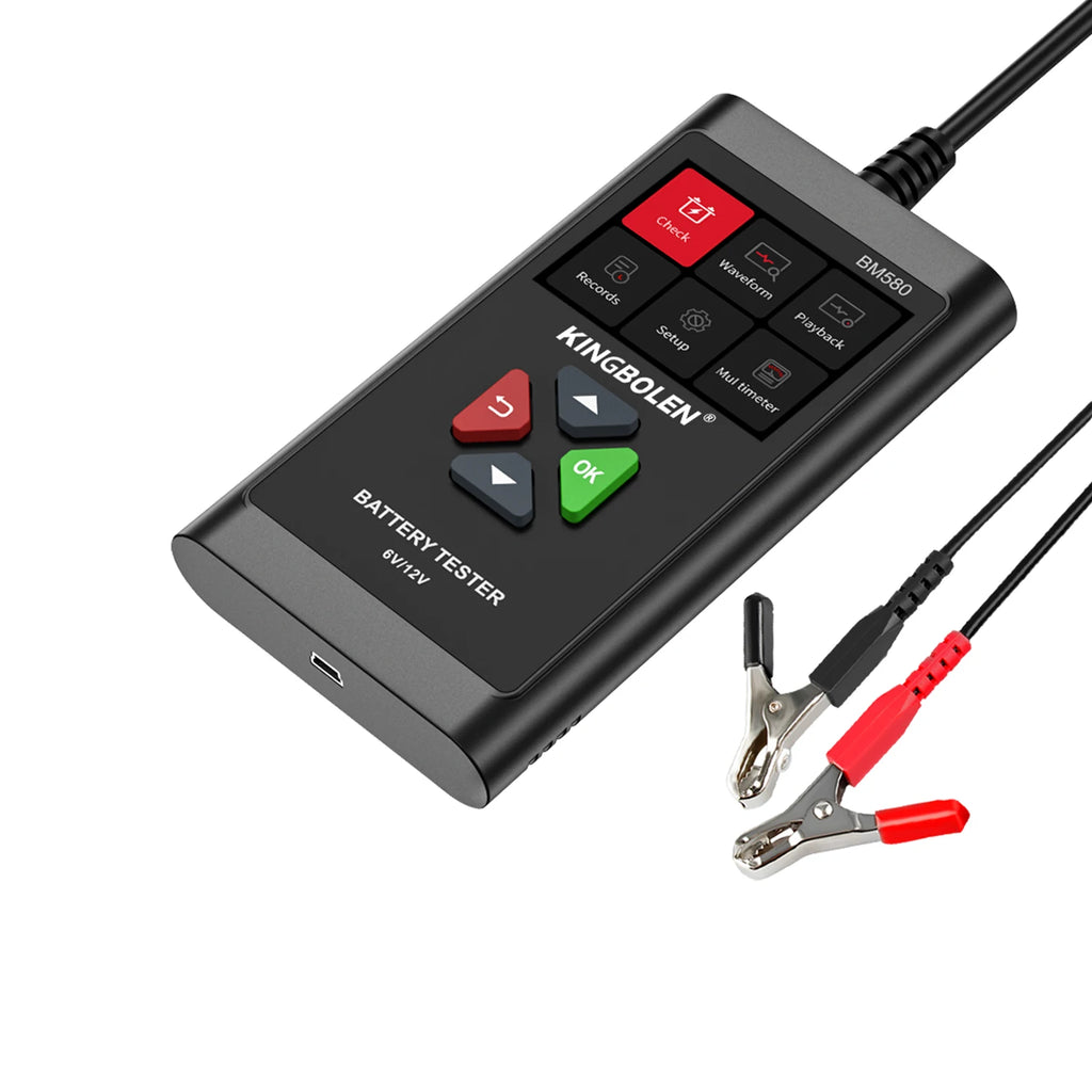 Testeur de batterie EDIAG BM580 6V/12V – Testeur de batterie professionnel (2–220Ah)