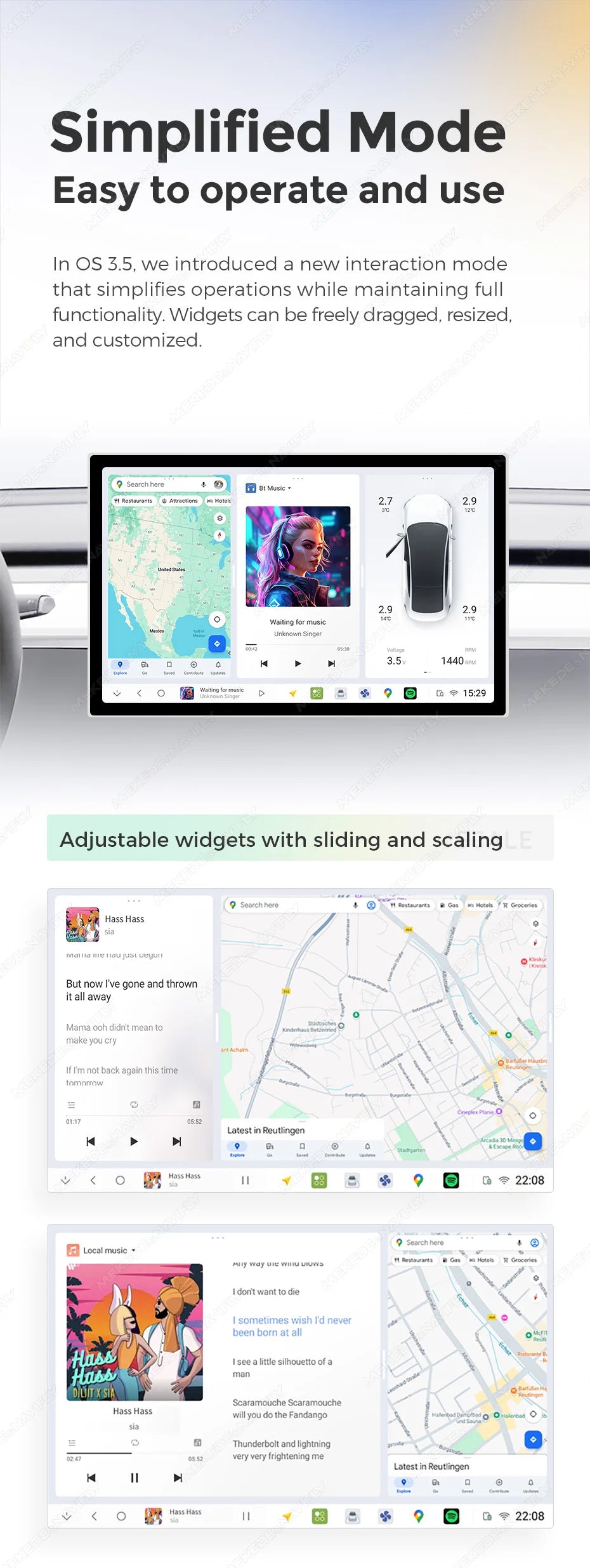 DUDUAUTO DUDU7 Android 13 Autoradio met GPS & CarPlay voor Renault Megane 2 (2002–2009)