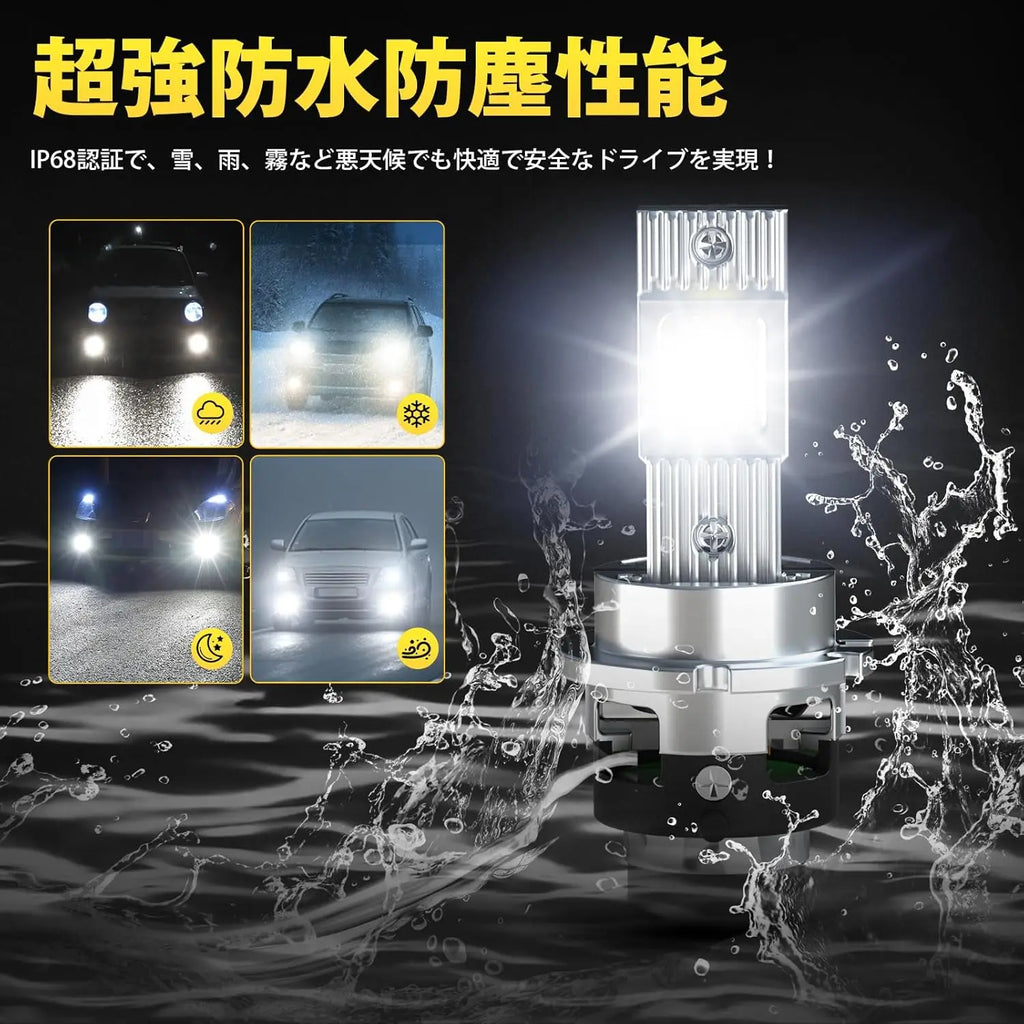D2S / D4 LED Koplamp Lamp 70W – 6500K Xenon Vervanger (20.000 Lumen)