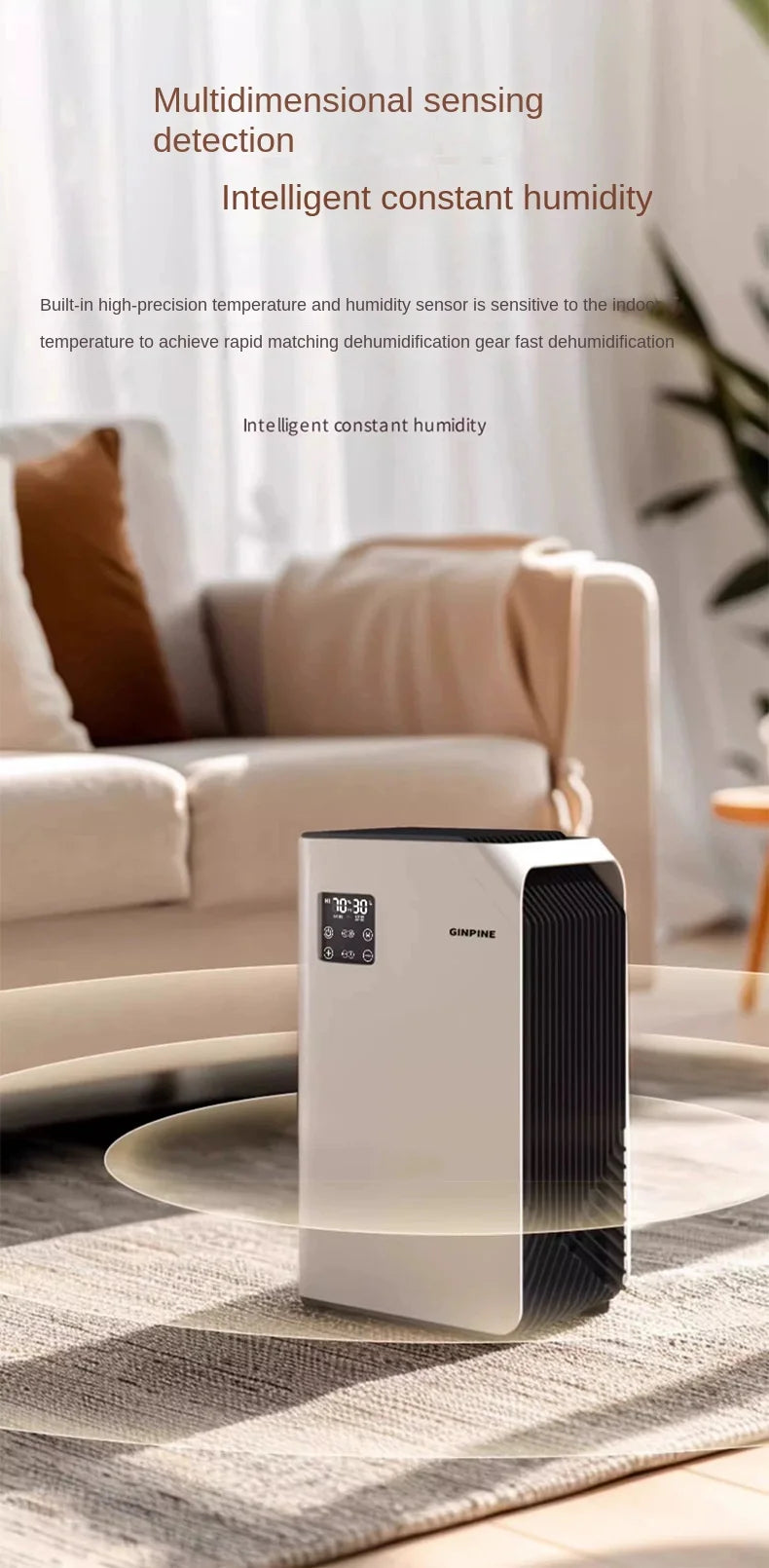 Luftentfeuchter 2.5L – Leistungsstarker Kompressor-Luftentfeuchter für Bad & Schlafzimmer (Leise & Smart)