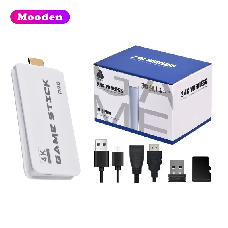 M15 Game Stick 4K – Console de jeux rétro avec 20 000 jeux