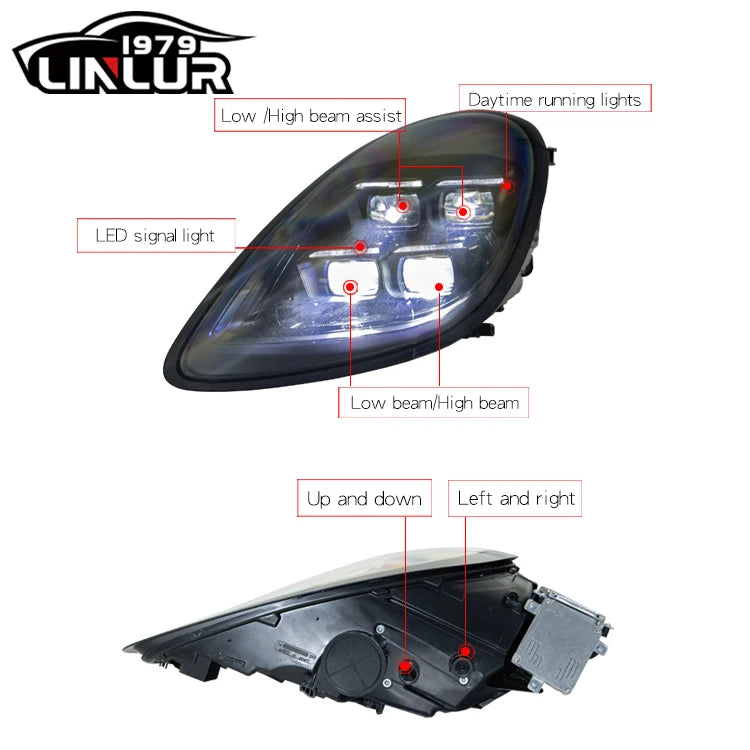 Porsche Boxster & Cayman 981 LED Matrix Koplampen Upgrade – 2024 PDLs Style (2013–2015)