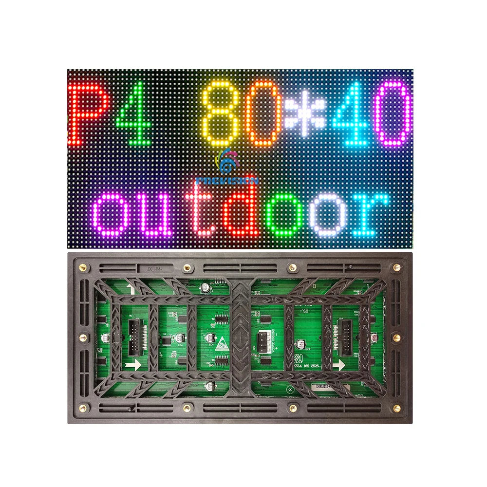 Module d'affichage matriciel LED P4 320×160 mm – Écran LED HD couleur intérieur 64×32 points