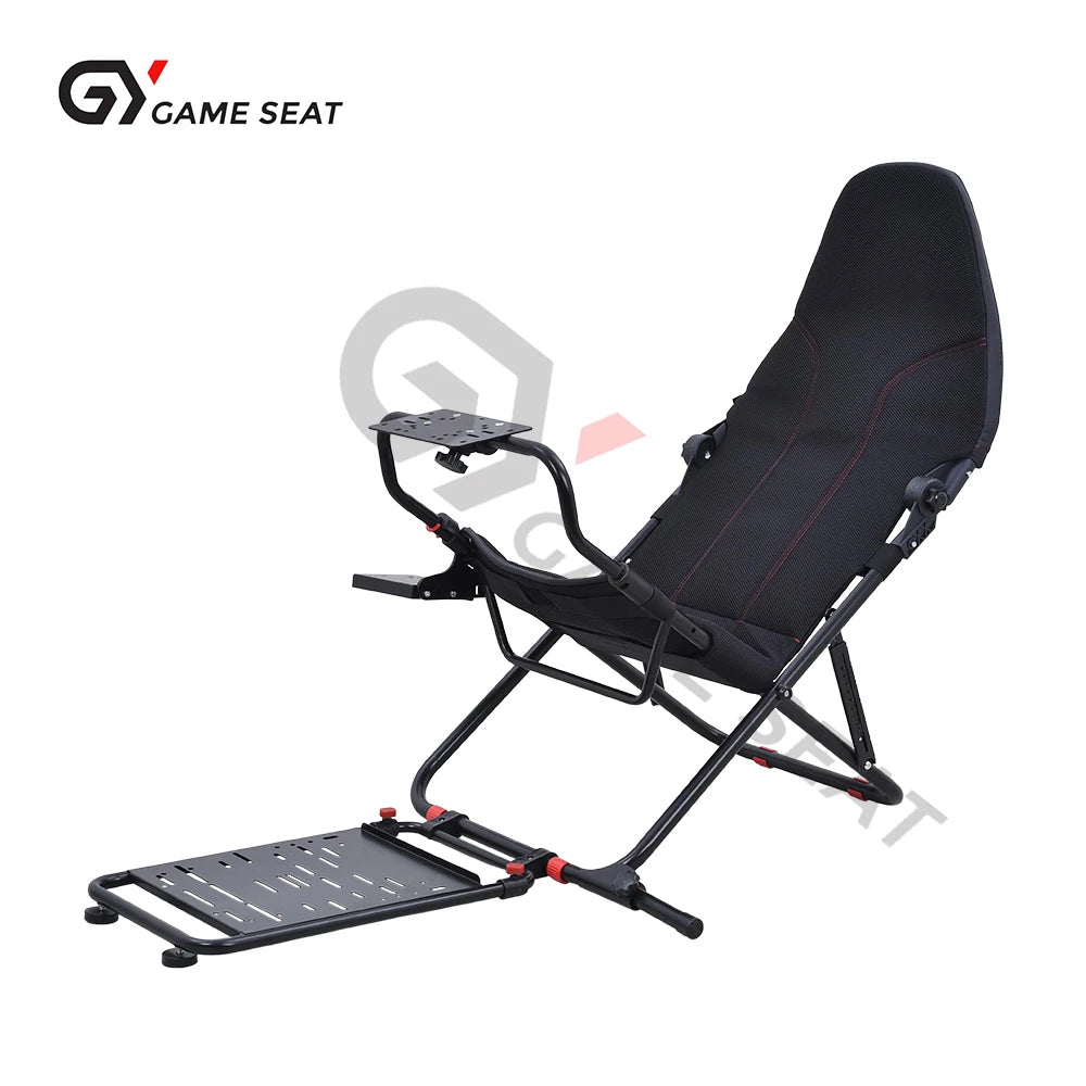 Faltbarer Racing Simulator Cockpit – Gaming Stuhl mit Lenkradständer für PS5, PS4 & PC