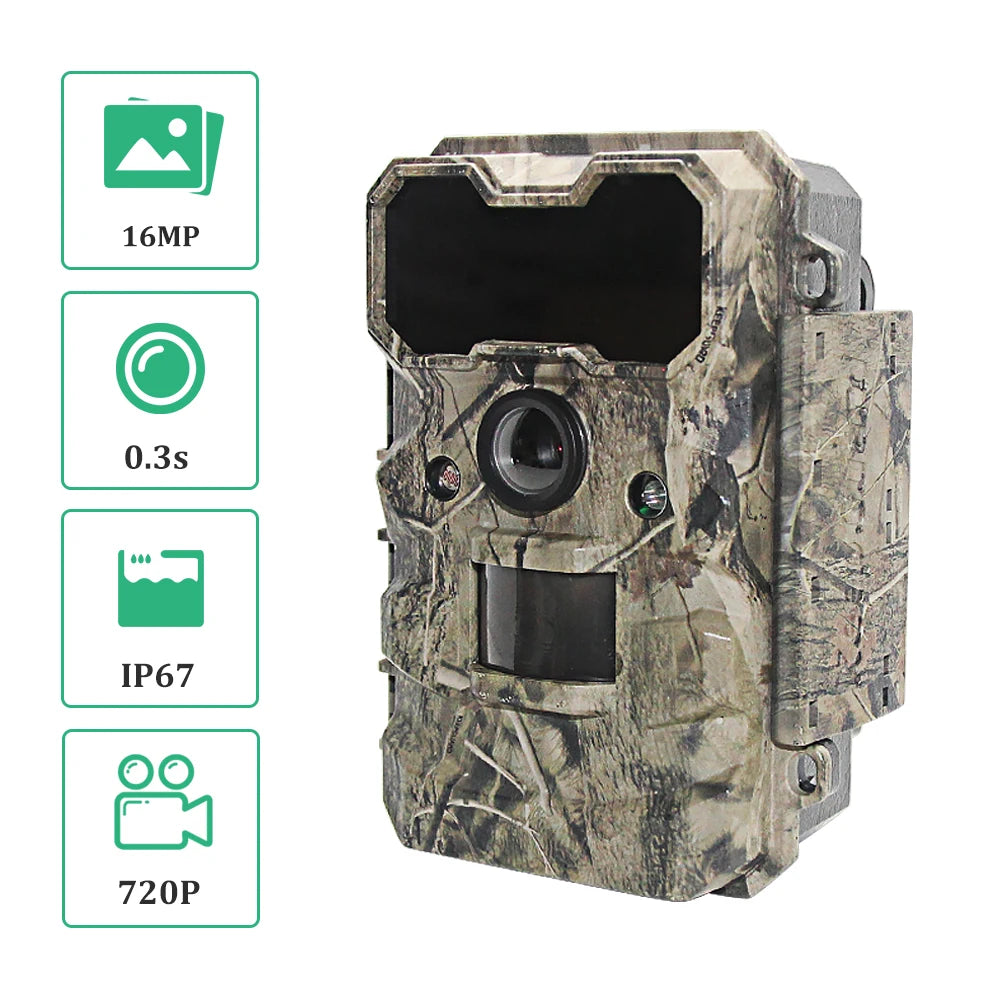 Wildcamera 30MP met Nachtzicht – Jachtcamera met Bewegingssensor en HD Video
