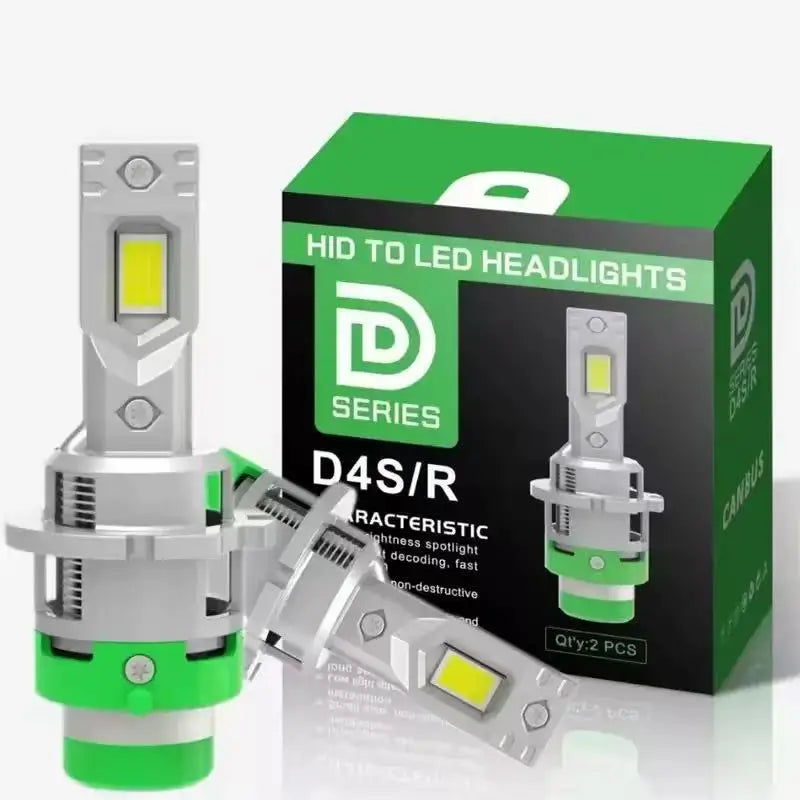 D2R/D4R LED-Scheinwerferlampe 6000K – Xenon-Ersatz 9000LM, Canbus-kompatibel