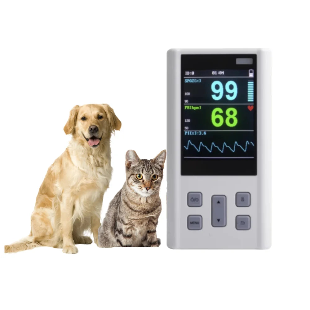 VahnLing Veterinär-Pulsoximeter für Haustiere – Handliches Sauerstoffmessgerät für Hunde und Katzen