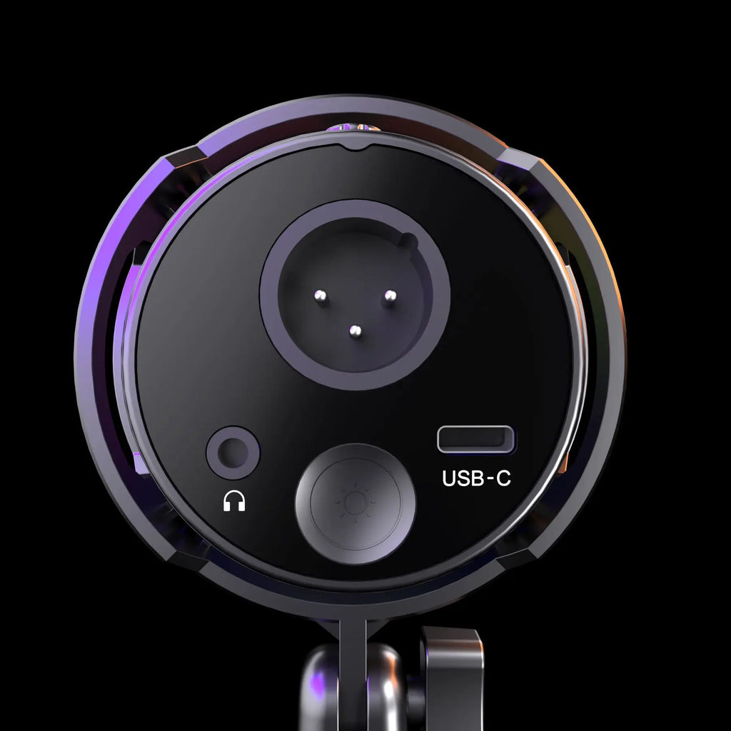 RGB Dynamische USB Microfoon – Cardioïde – Met LED Verlichting – Voor Streaming & Opnames