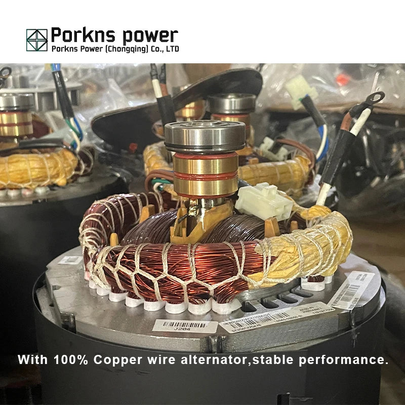 Porkns Dual Fuel Generator 3,2–5 kW – Benzin- und Gasgenerator für Zuhause und Camping