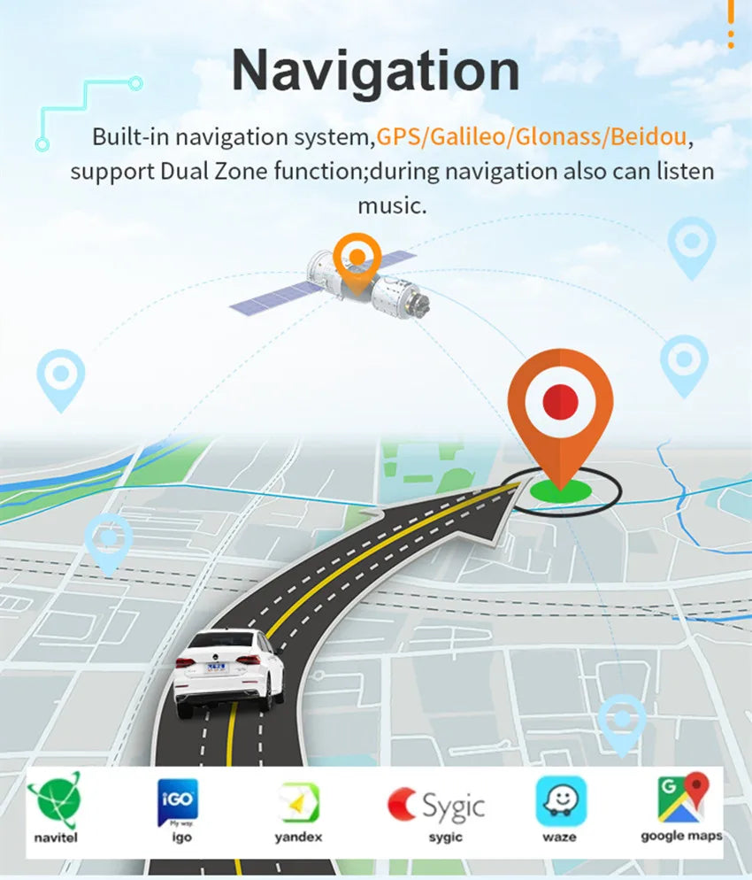 Android-Autoradio mit CarPlay & GPS für Peugeot 508 / 508SW (2010–2016)