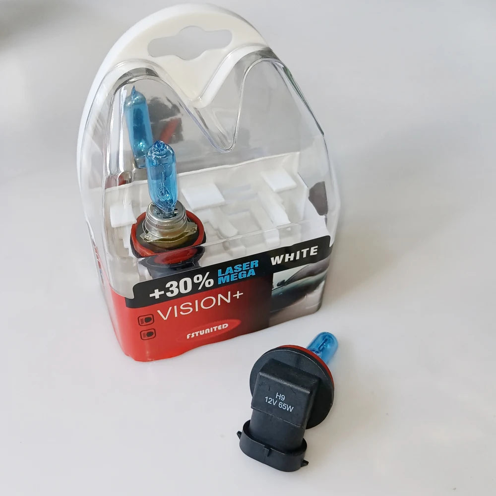 Ampoule halogène H9 12 V 65 W blanc chaud – Ampoule universelle pour voiture – UNIMOTOR