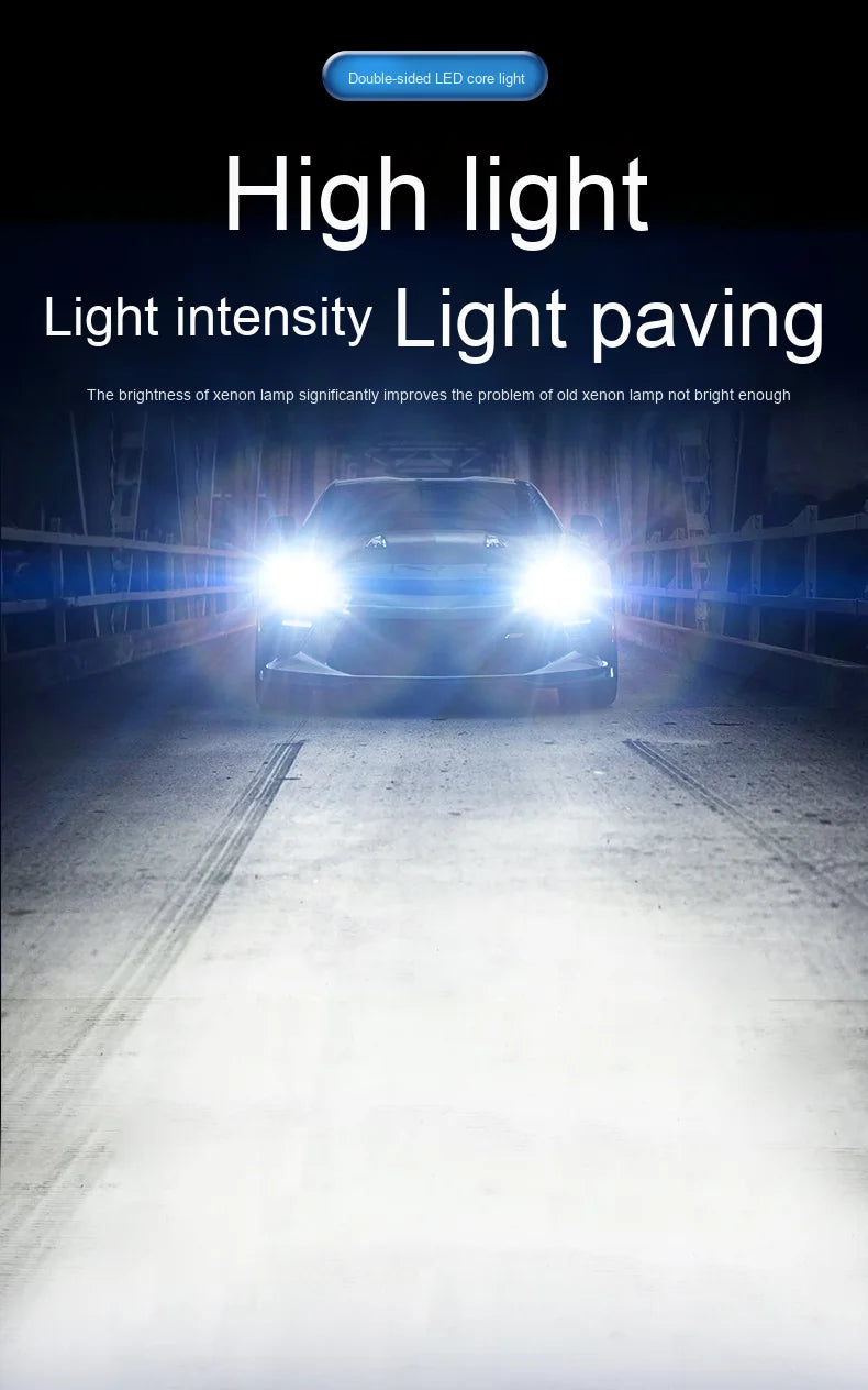 LED-Xenon-Scheinwerfer-Ersatzlampe 100 W 6000 K für D1S/D2S/D3S/D4S/D5S/D8S – Universelle Autoscheinwerferlampe