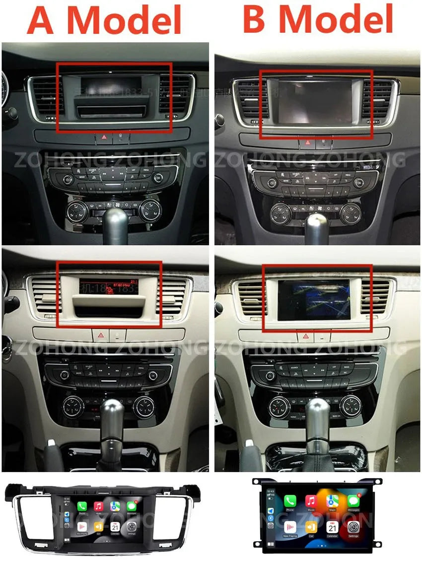 Android-Autoradio mit CarPlay & GPS für Peugeot 508 / 508SW (2010–2016)