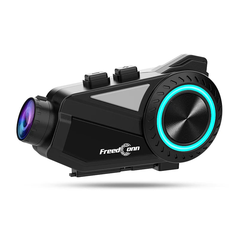 Intercom pour casque moto FreedConn R3-PRO avec caméra 2K – Casque Bluetooth 5.1 avec audio haute résolution