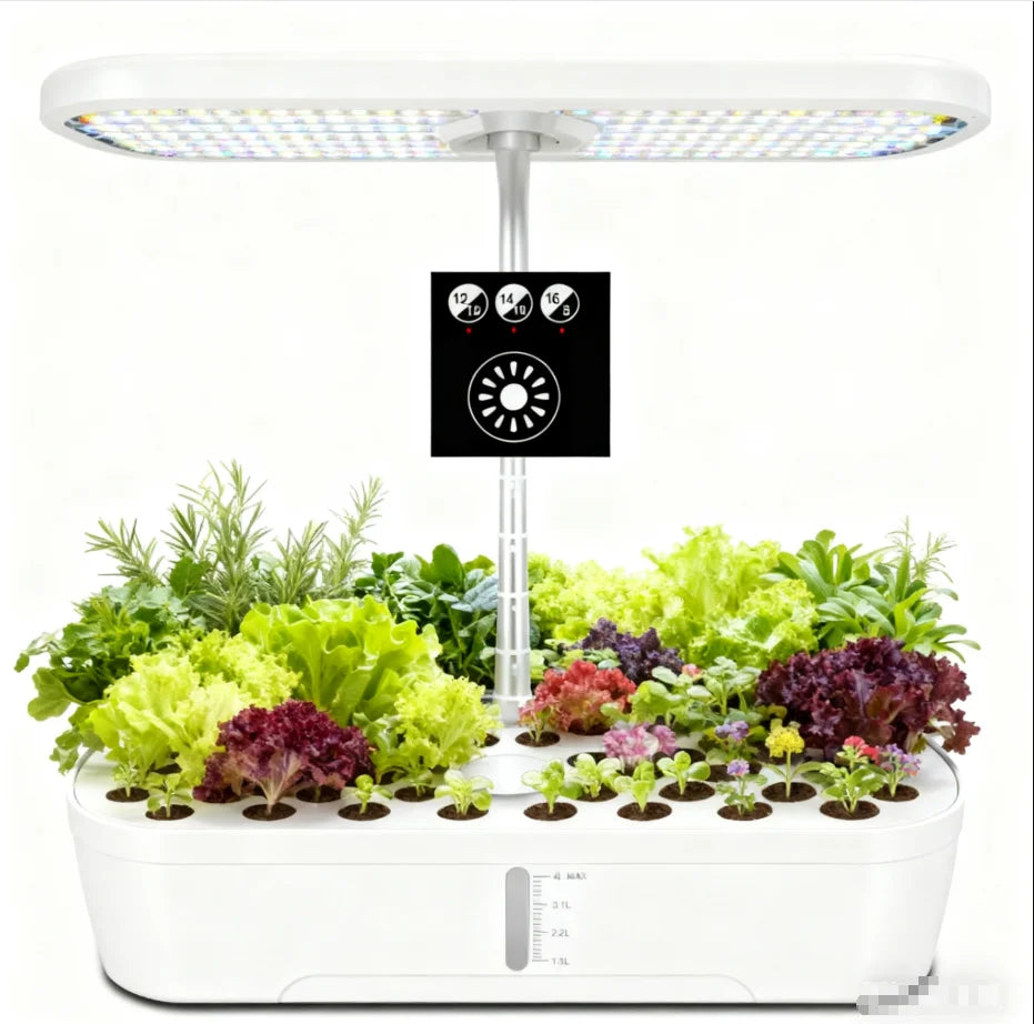 Kit de Culture Hydroponique 52 Gousses – Potager Intérieur Intelligent avec LED et Contrôle Tactile