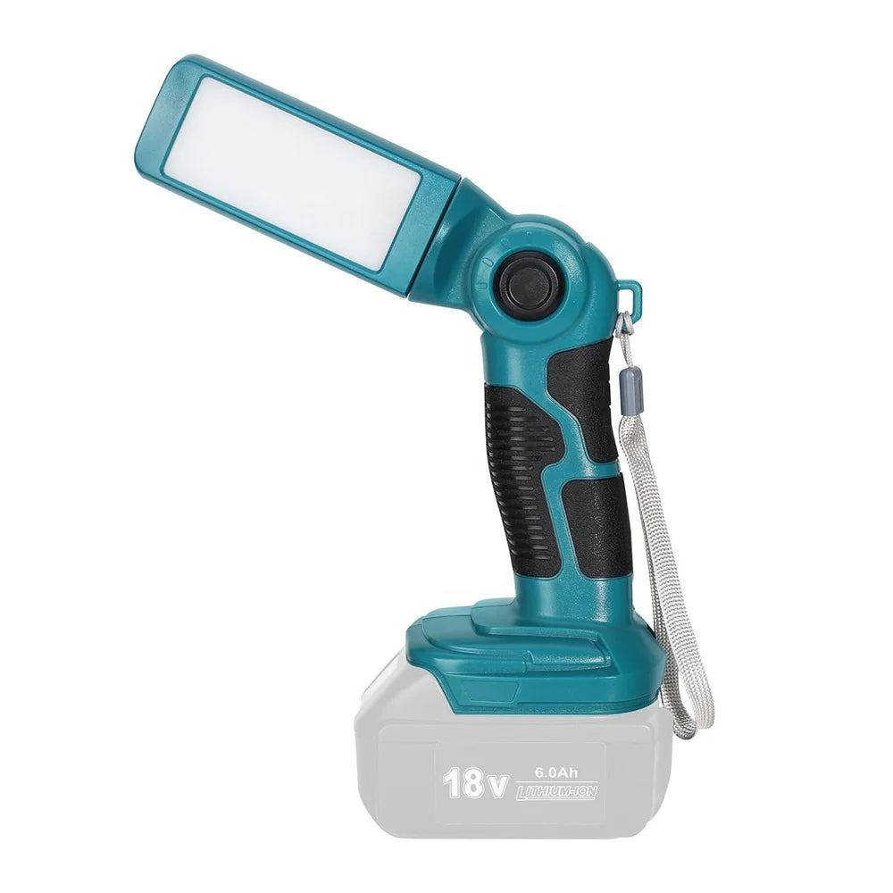 1000 Lumen Zaklamp voor Makita 18V Accu – Met USB Poort – Werkplaats & Camping Lamp