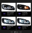 VW Golf 6 LED Koplampen 2009-2012 R20 Design – Angel Eyes DRL Bi-Xenon Headlights