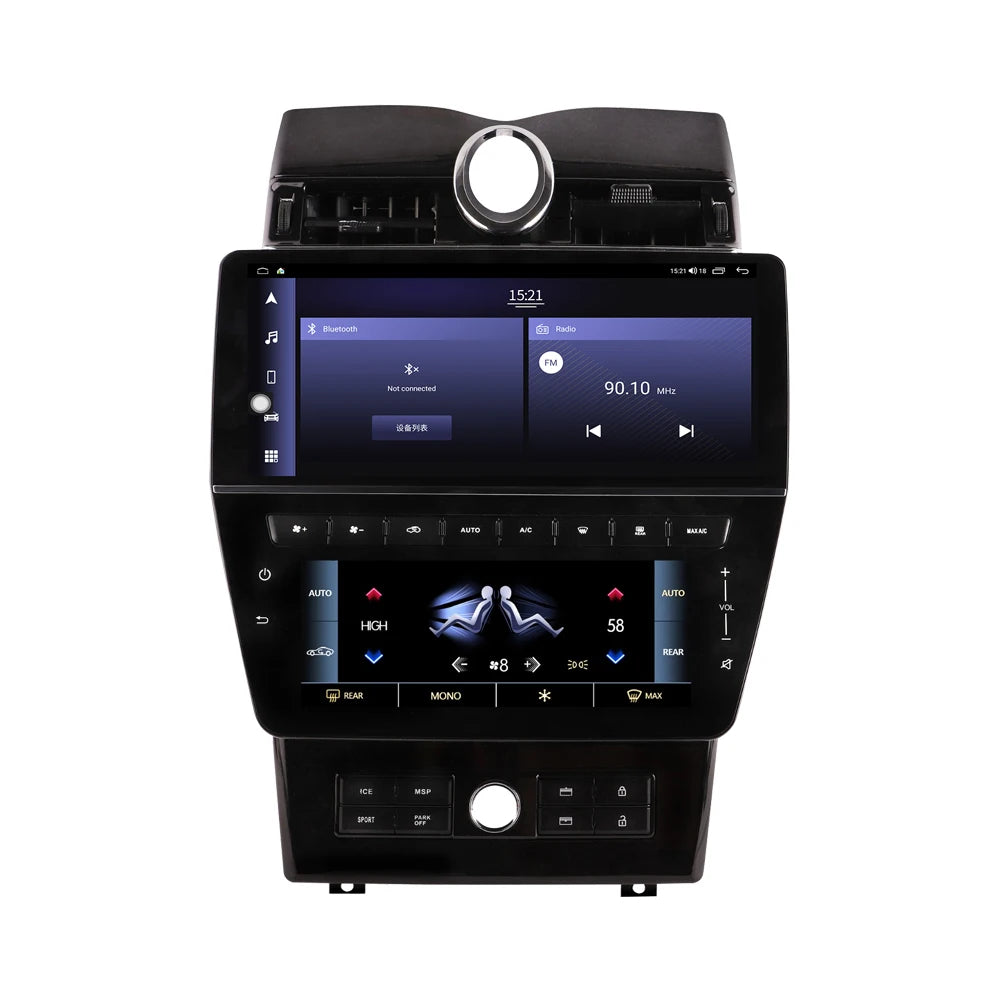 Krando 12.3” Android Navigatie + Airco Scherm voor Maserati Quattroporte 2004-2012 – CarPlay & 4G
