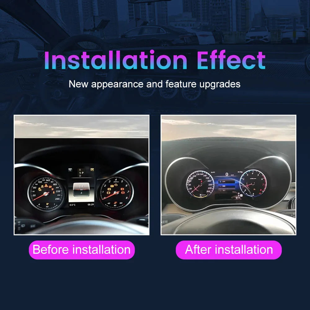🚘 12.3 Inch LCD Digitaal Dashboard voor Mercedes-Benz E-Class W207 / W212 (2010-2015)