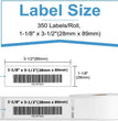 Étiquettes d'adresse Phomemo A30252 28 × 89 mm – Compatibles avec les étiqueteuses Dymo LabelWriter 450 / 4XL
